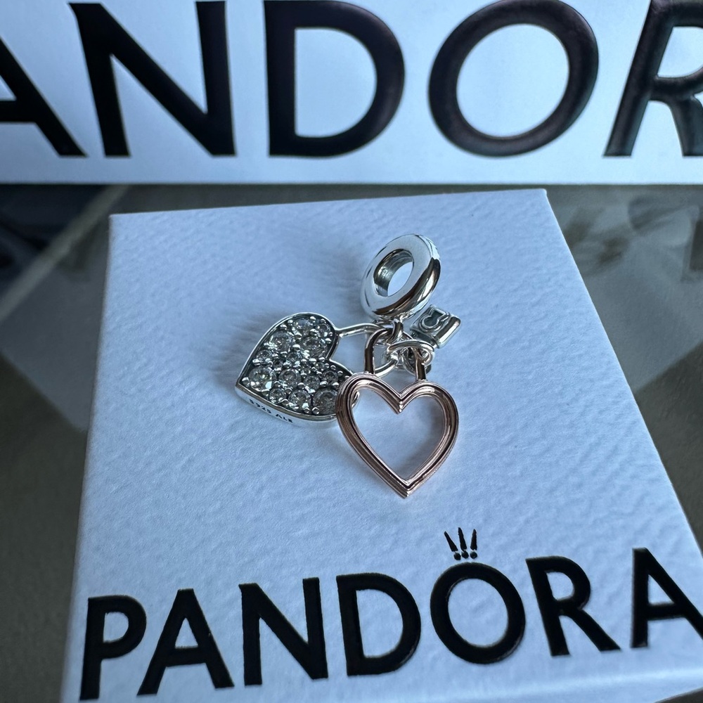 EUC Pandora mixed metal charm